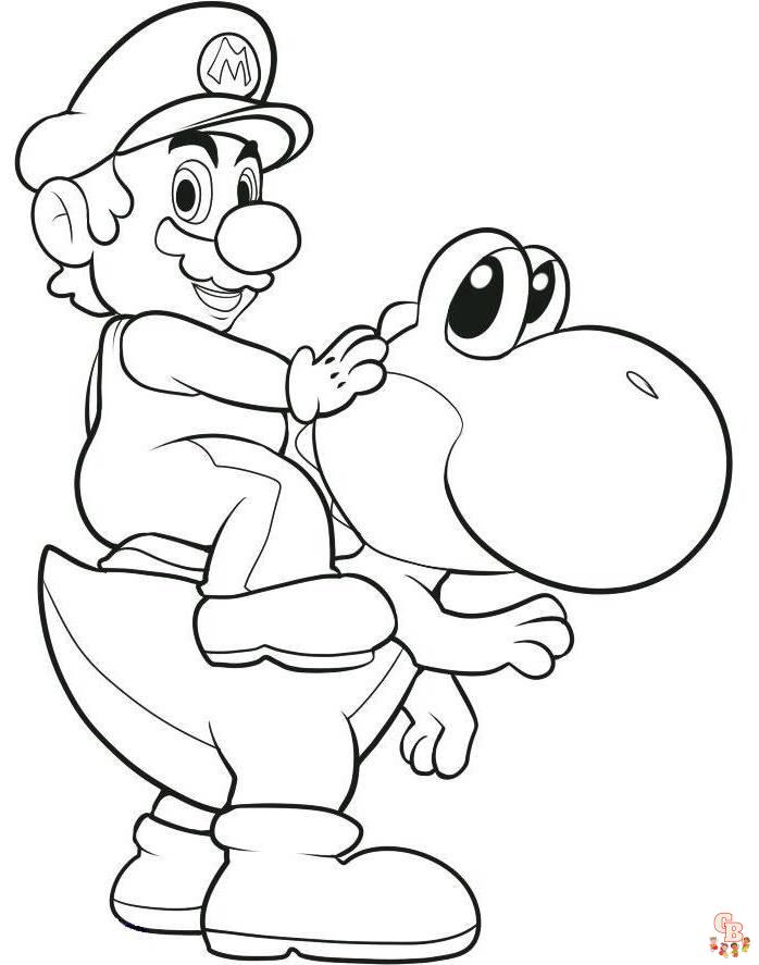 Free Mario Coloring Pages For Kids 2