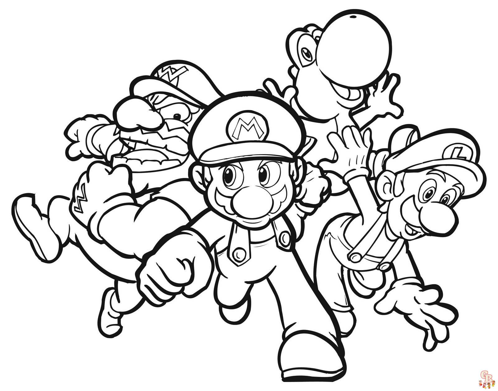 Free Mario Coloring Pages For Kids 34