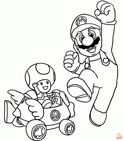 Free Mario Coloring Pages For Kids 3