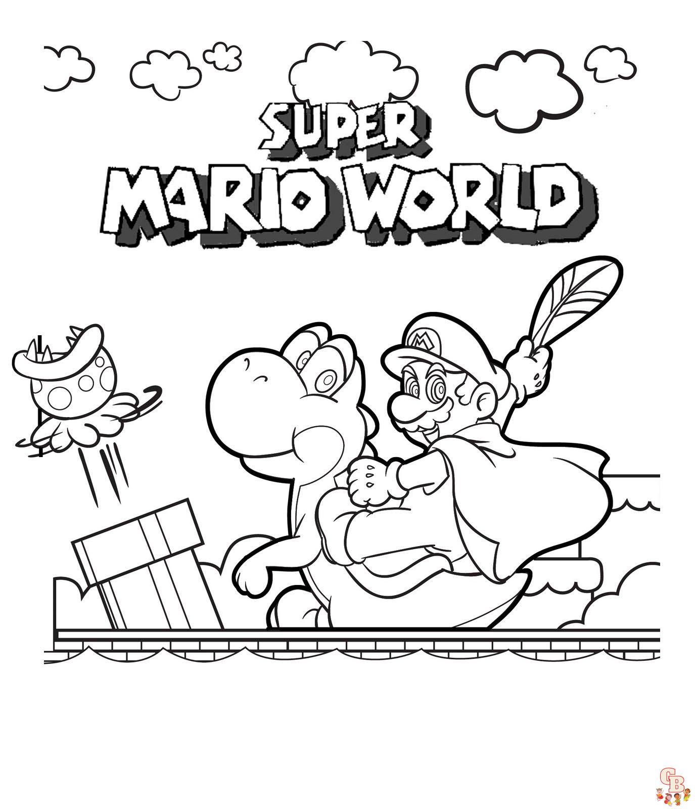 Free Mario Coloring Pages For Kids 4