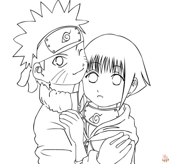 The Best Naruto coloring pages for kids 1