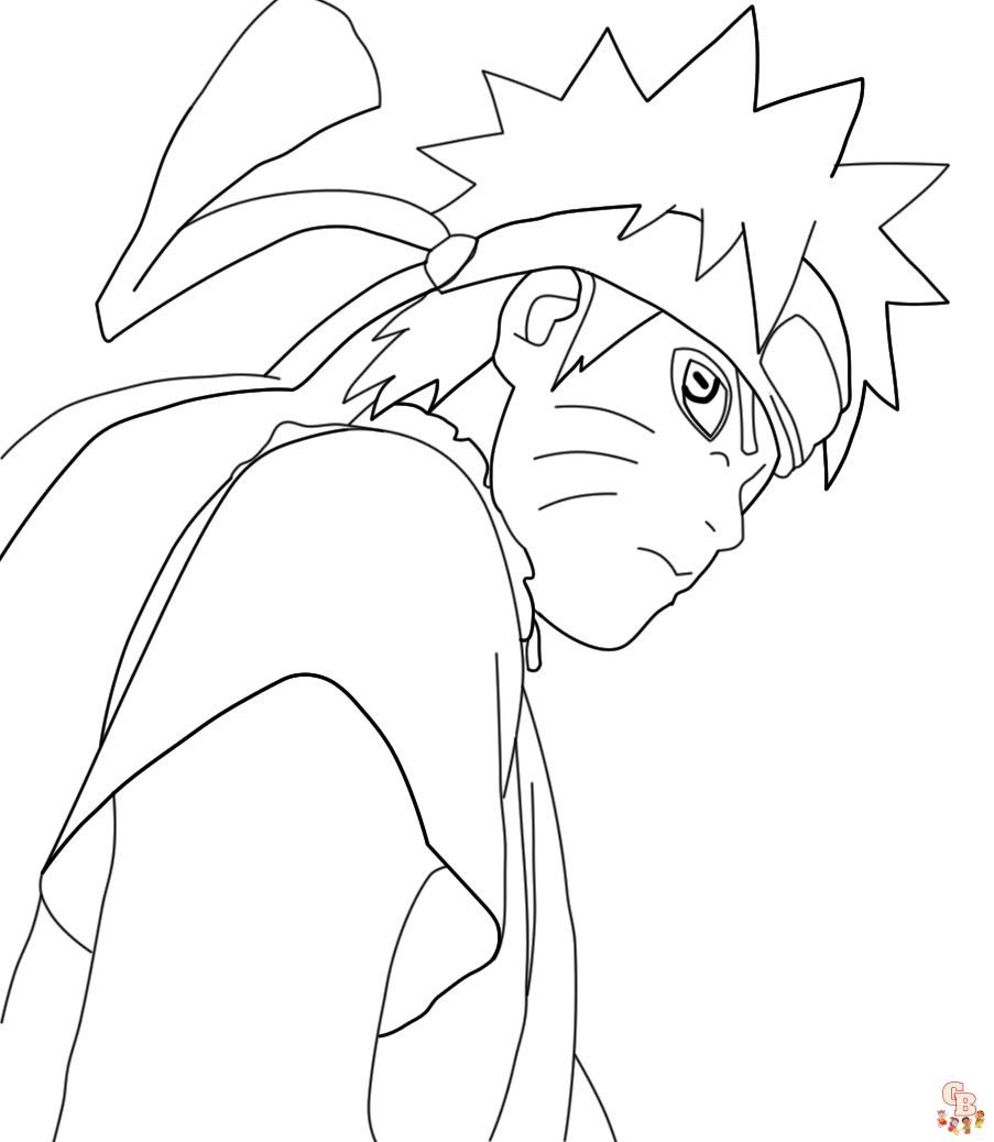 The Best Naruto coloring pages for kids 5