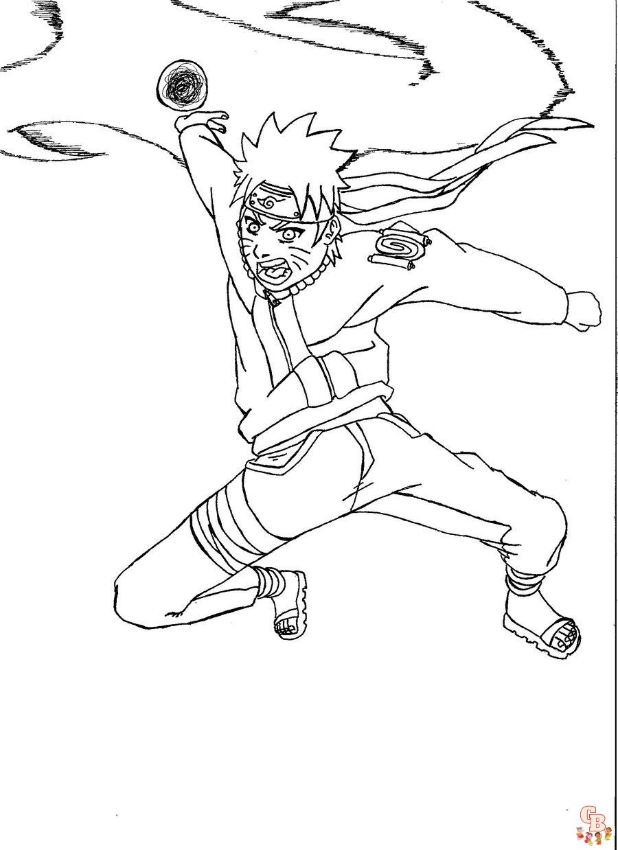 The Best Naruto coloring pages for kids 11