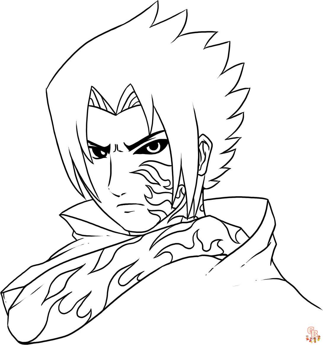 The Best Naruto coloring pages for kids 12