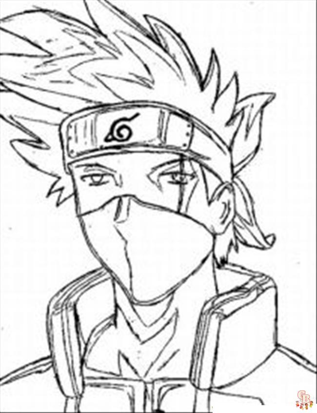 The Best Naruto coloring pages for kids 15