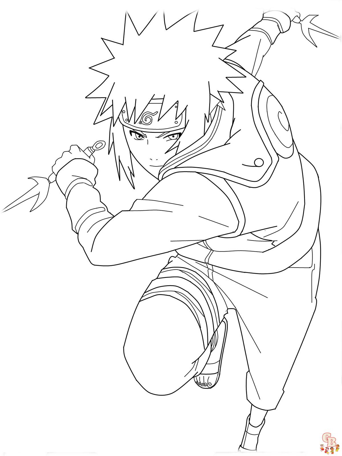 The Best Naruto coloring pages for kids 18