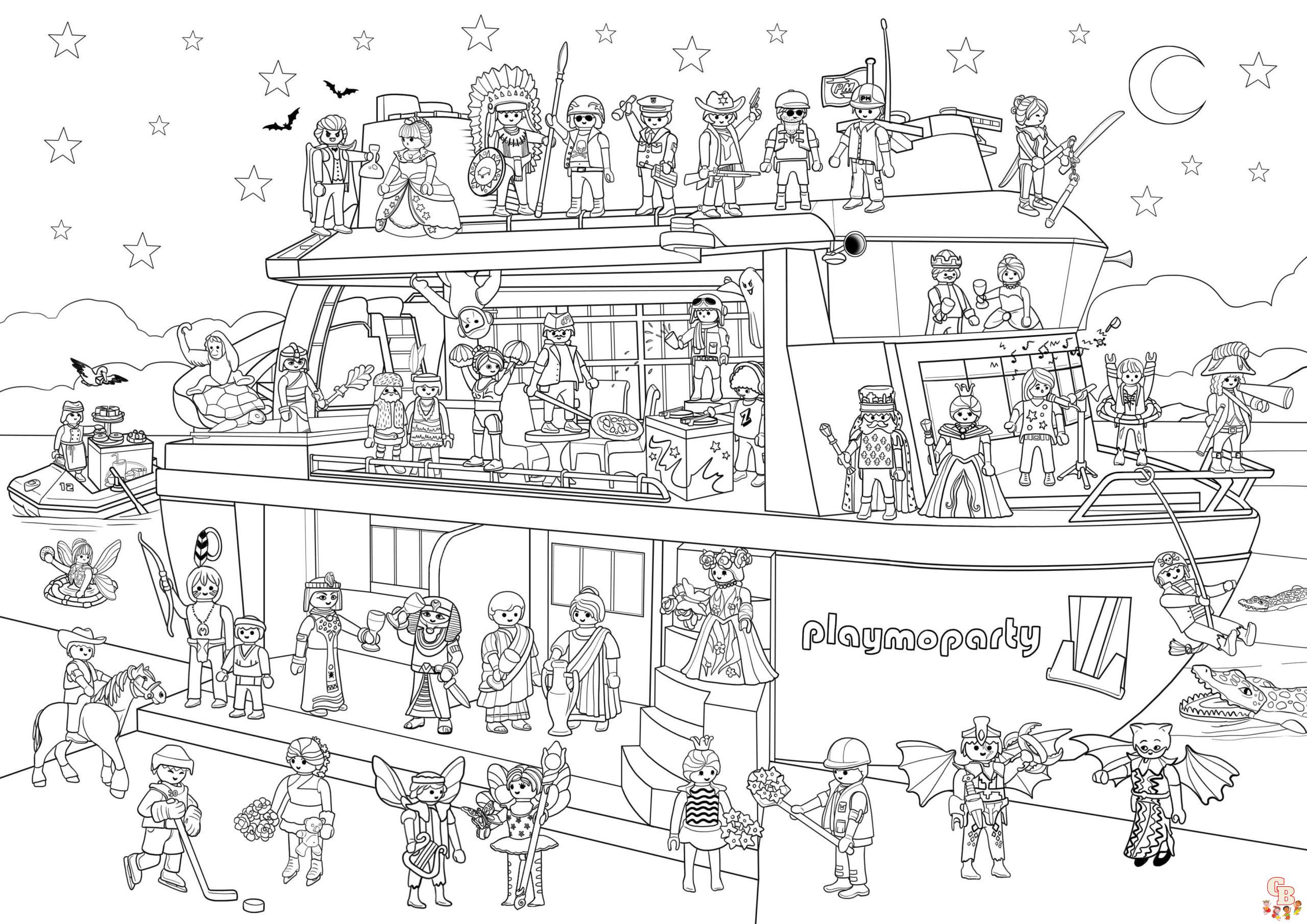 Playmobil coloring pages to print 1