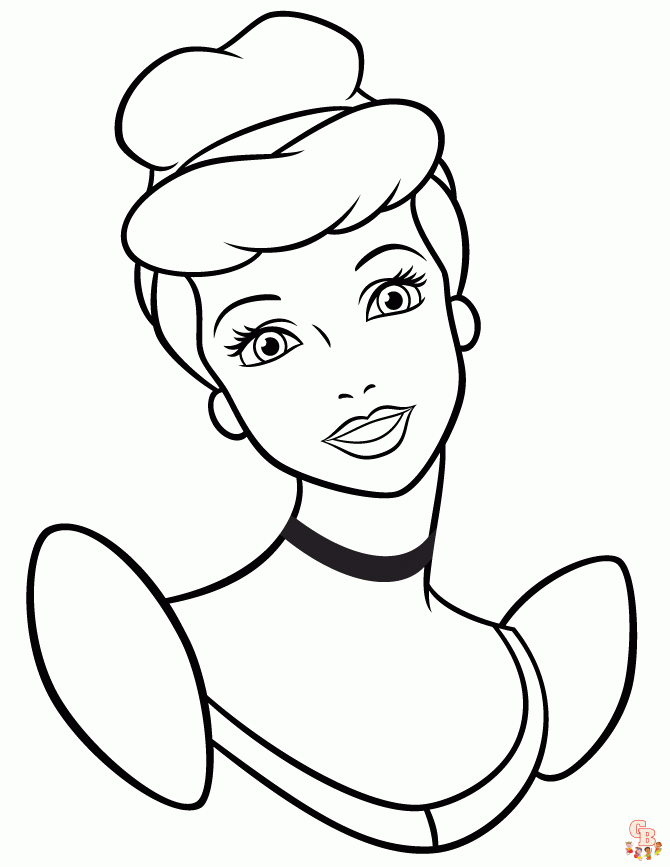 Beautiful princess coloring pages for kids 2