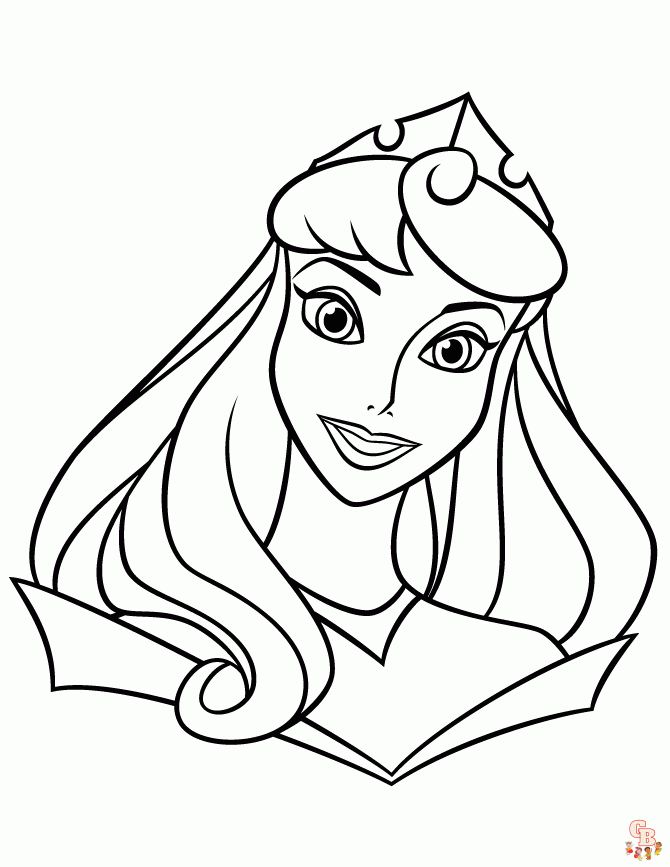 Beautiful princess coloring pages for kids 3