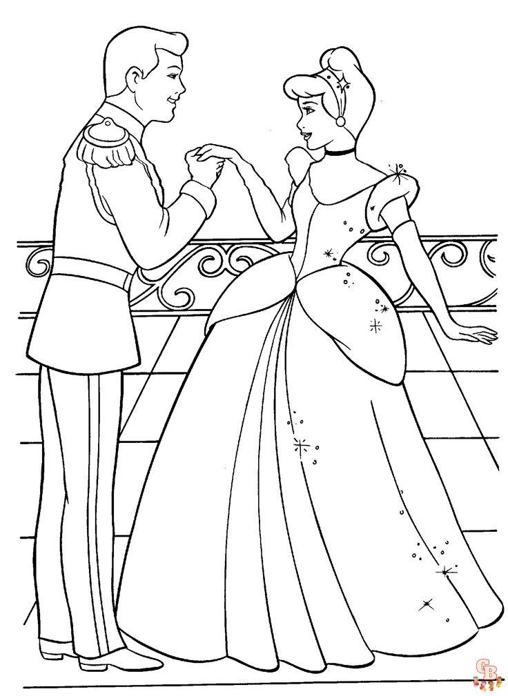 Beautiful princess coloring pages for kids 8