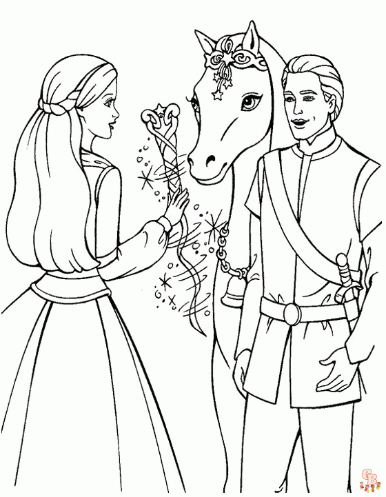 Beautiful princess coloring pages for kids 10