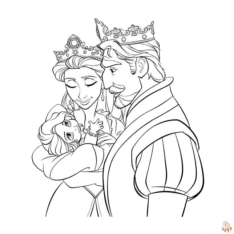 Beautiful princess coloring pages for kids 12