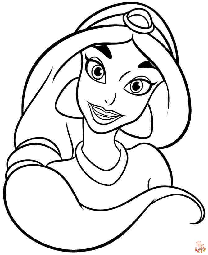 Beautiful princess coloring pages for kids 16