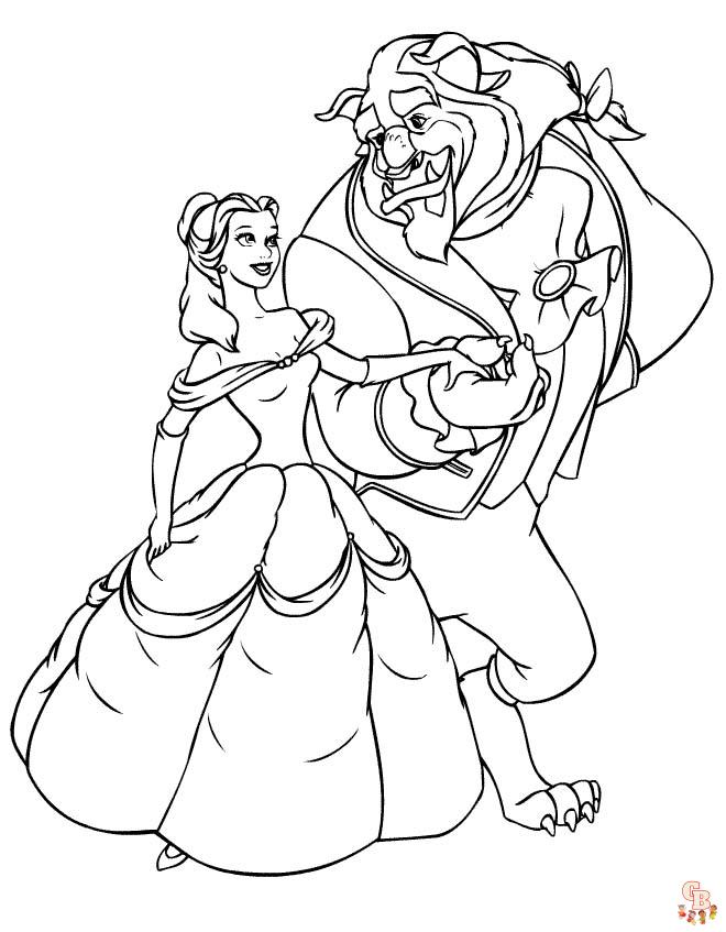 Beautiful princess coloring pages for kids 24