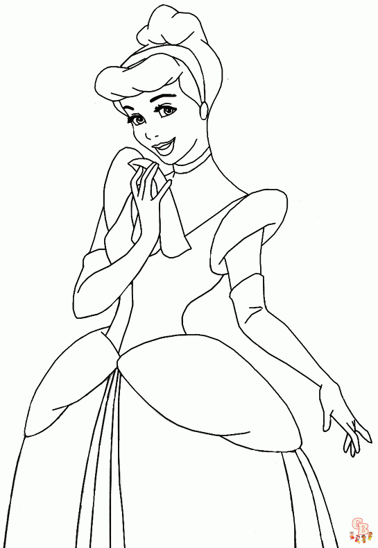 Beautiful princess coloring pages for kids 28