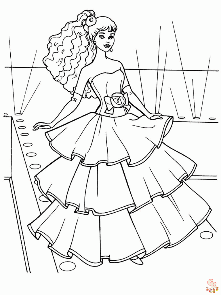 Beautiful princess coloring pages for kids 32