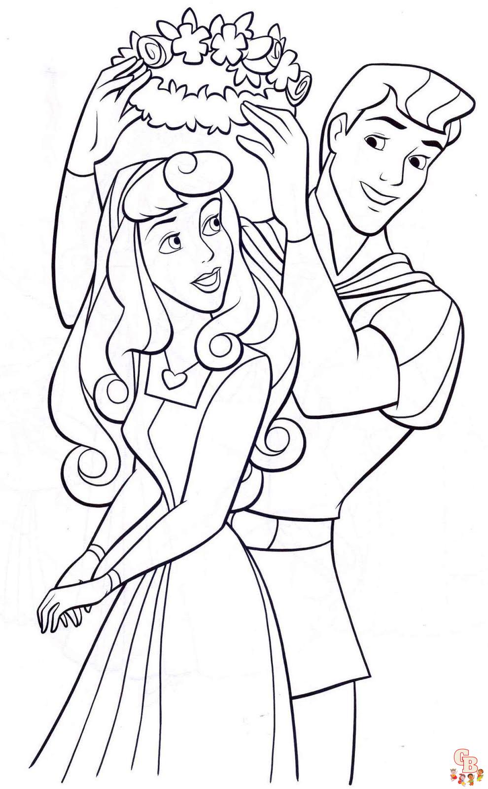 Beautiful princess coloring pages for kids 33