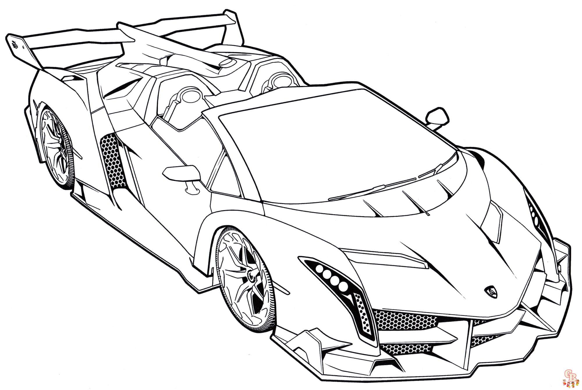 Racing Car Coloring Pages to Print 2022 34