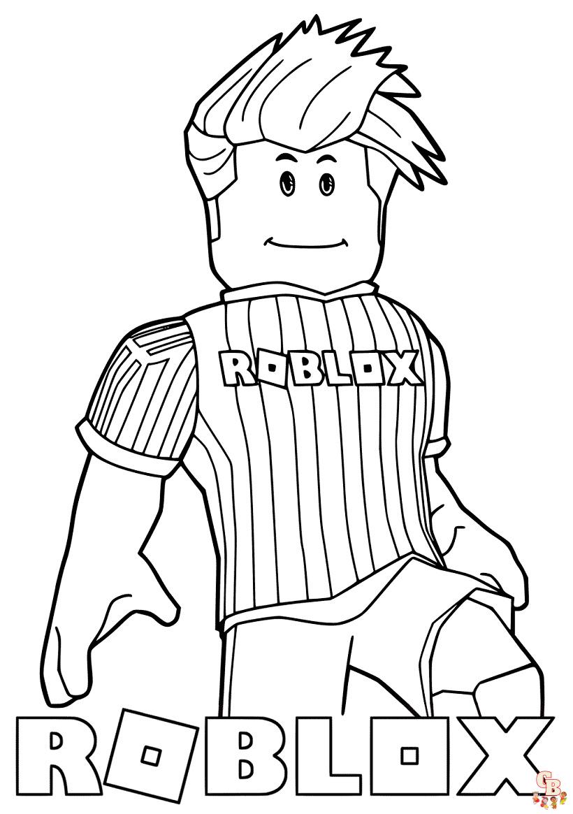 Roblox coloring pages to print for kids 11