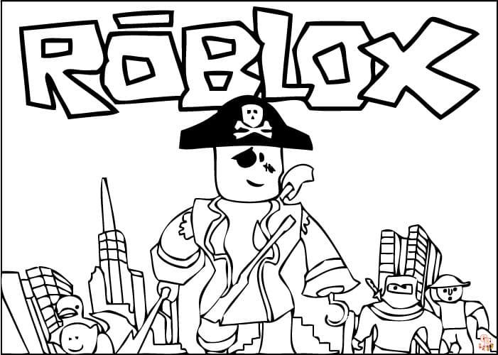 Roblox coloring pages to print for kids 27