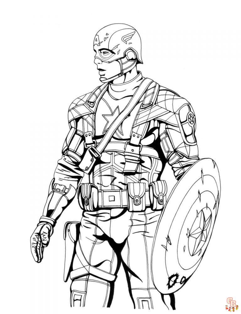 Free Printable Avengers coloring pages for kids 7