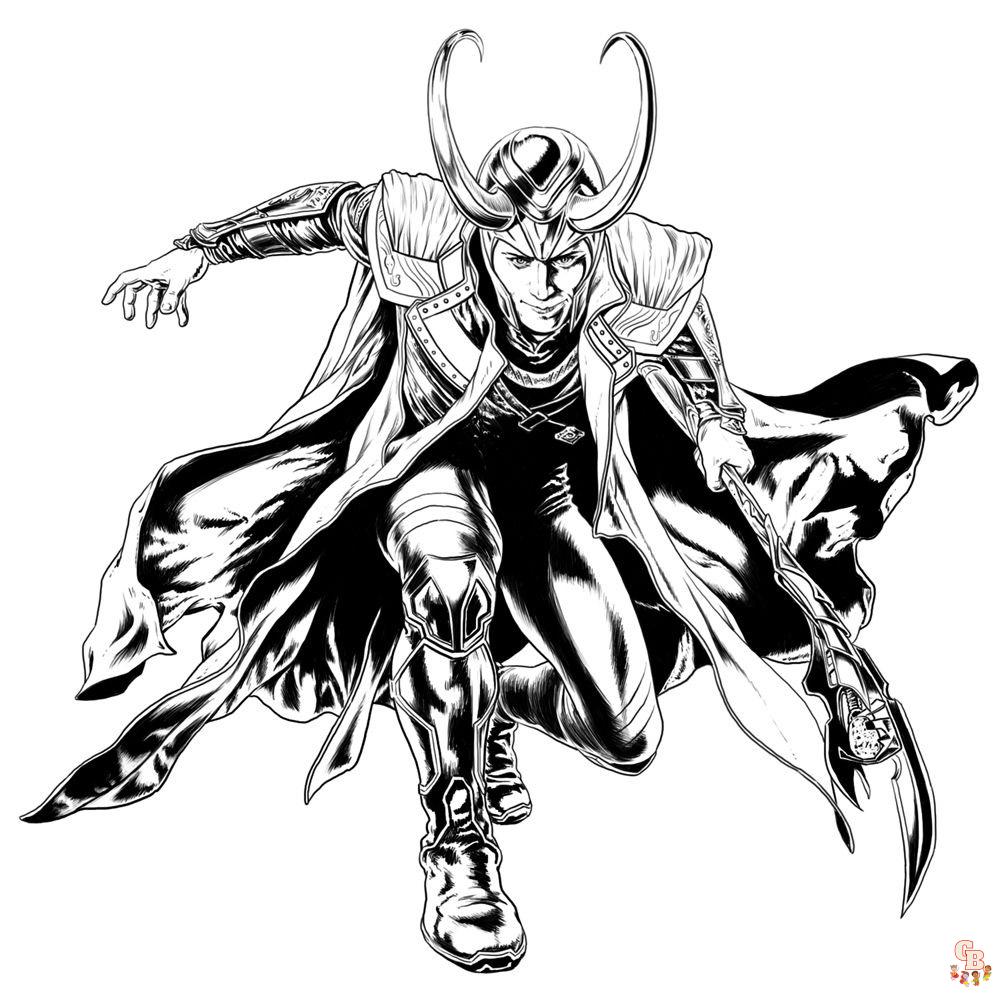Free Printable Avengers coloring pages for kids 14