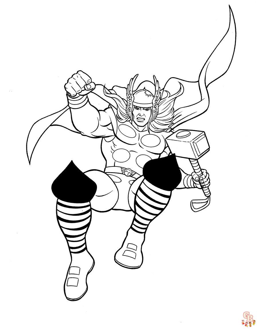 Free Printable Avengers coloring pages for kids 19