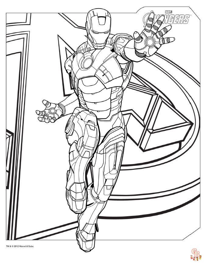 Free Printable Avengers coloring pages for kids 21