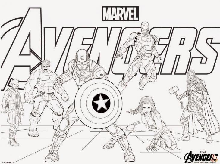 Free Printable Avengers coloring pages for kids 24