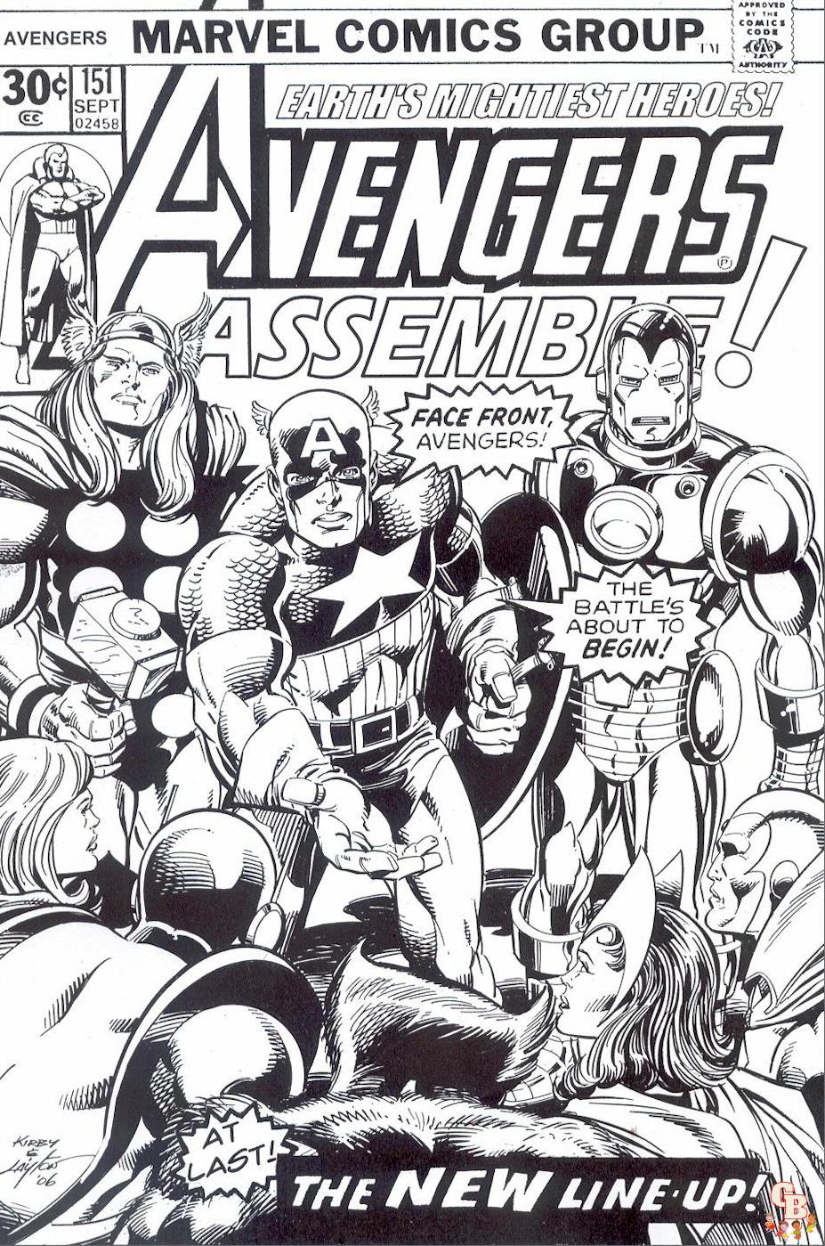 Free Printable Avengers coloring pages for kids 27