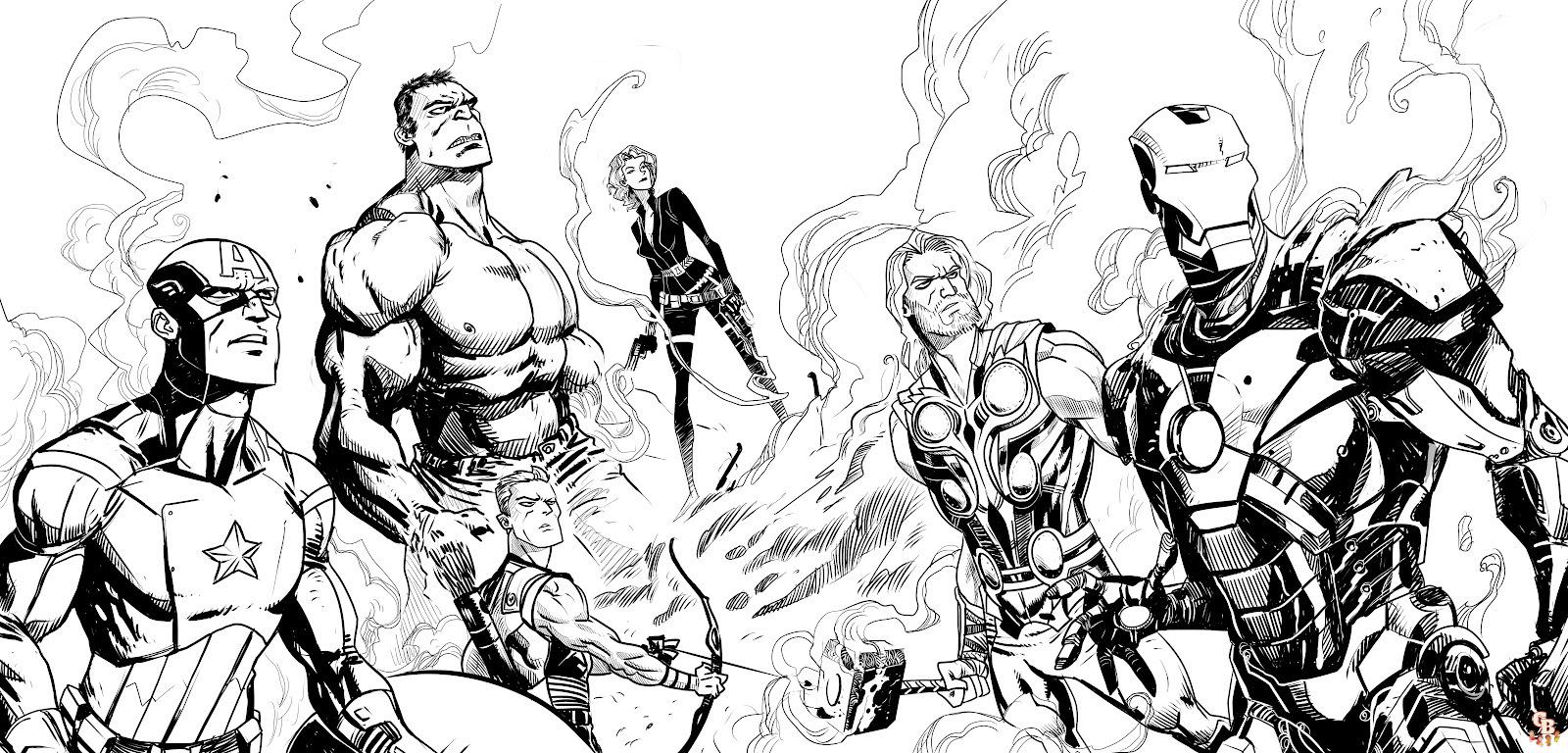 Free Printable Avengers coloring pages for kids 29
