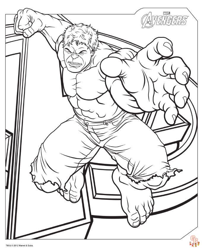 Free Printable Avengers coloring pages for kids 34