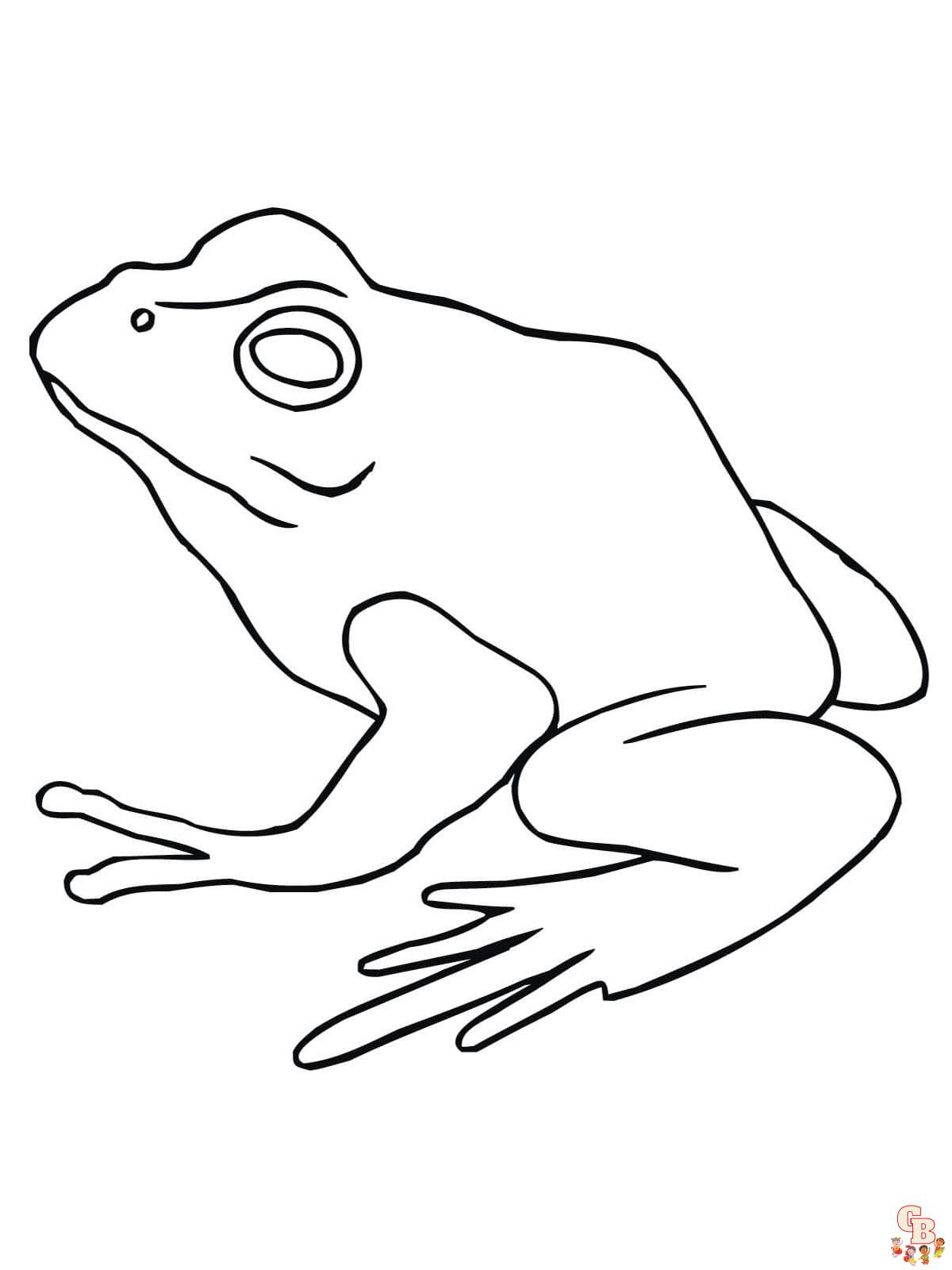 Frog coloring pages free