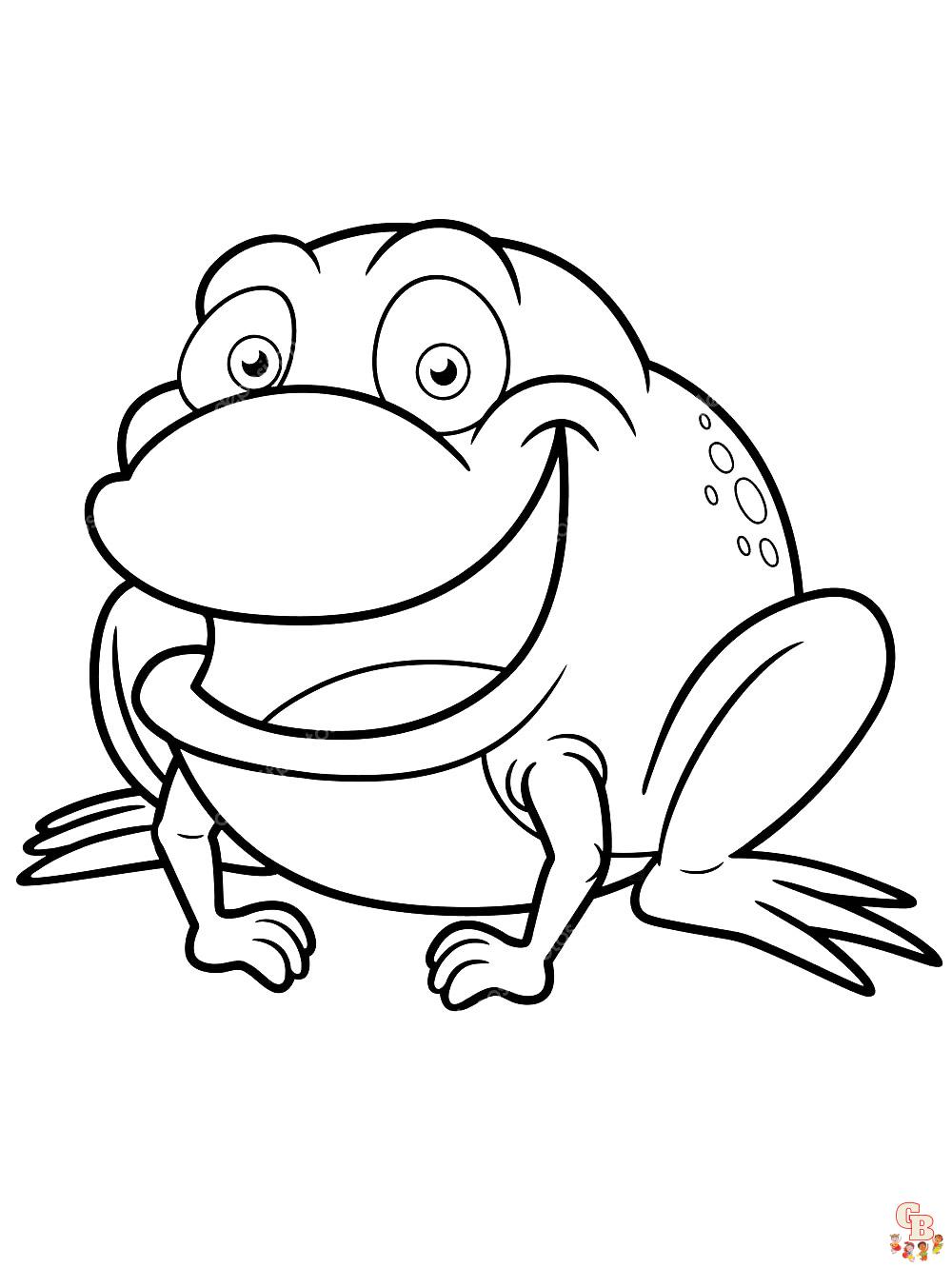 Frog coloring pages free