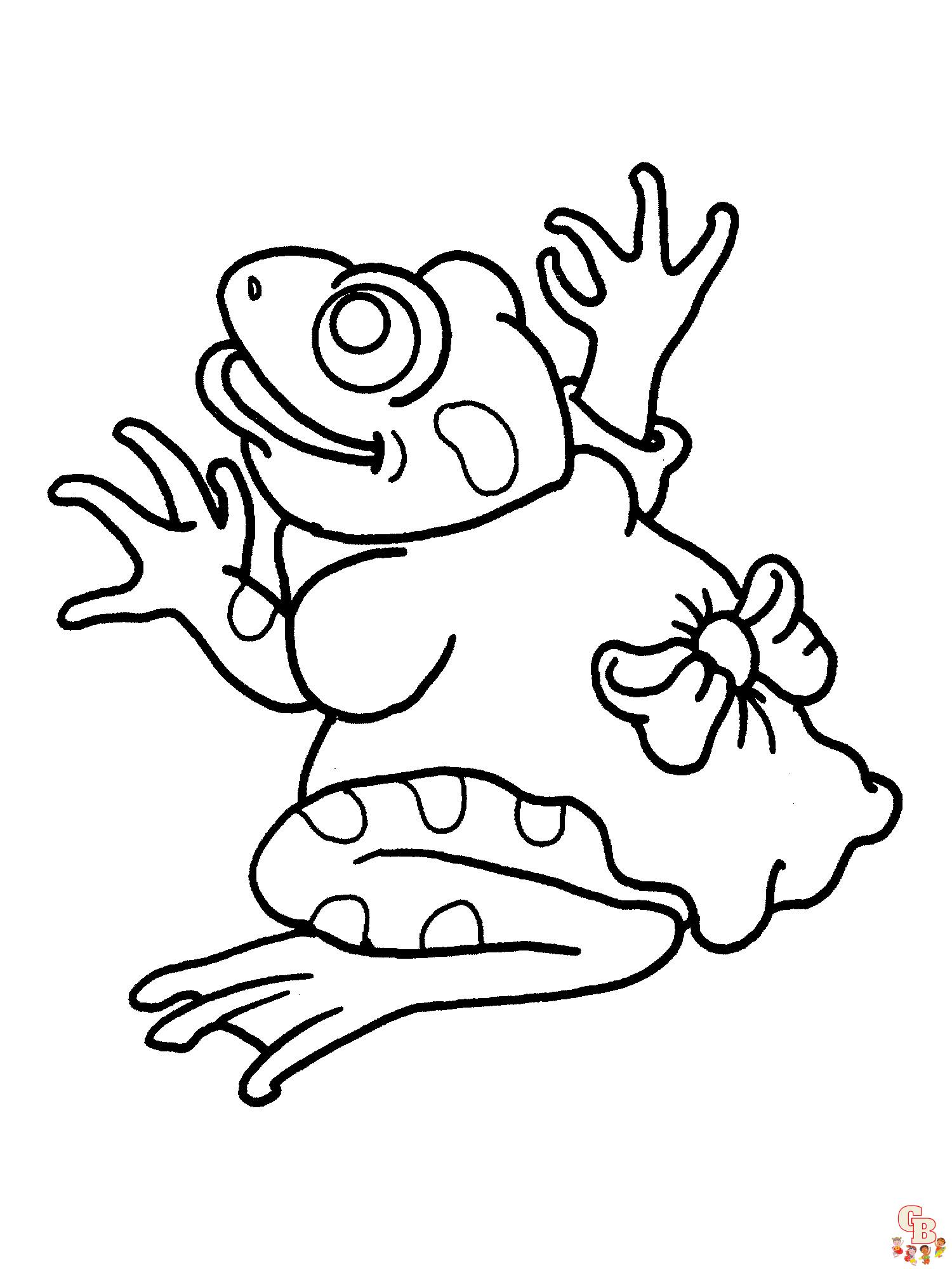 Frog coloring pages