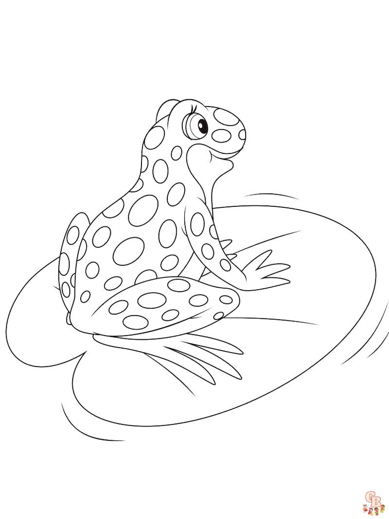 Frog coloring pages