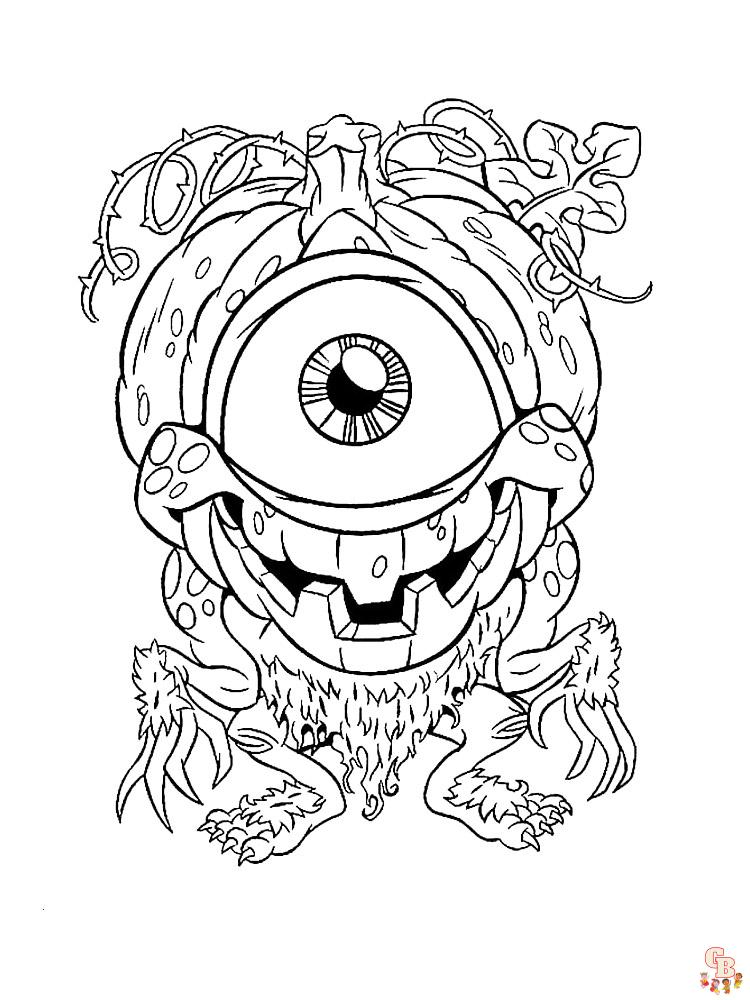 25+ Monsters Coloring Pages for Kids 40