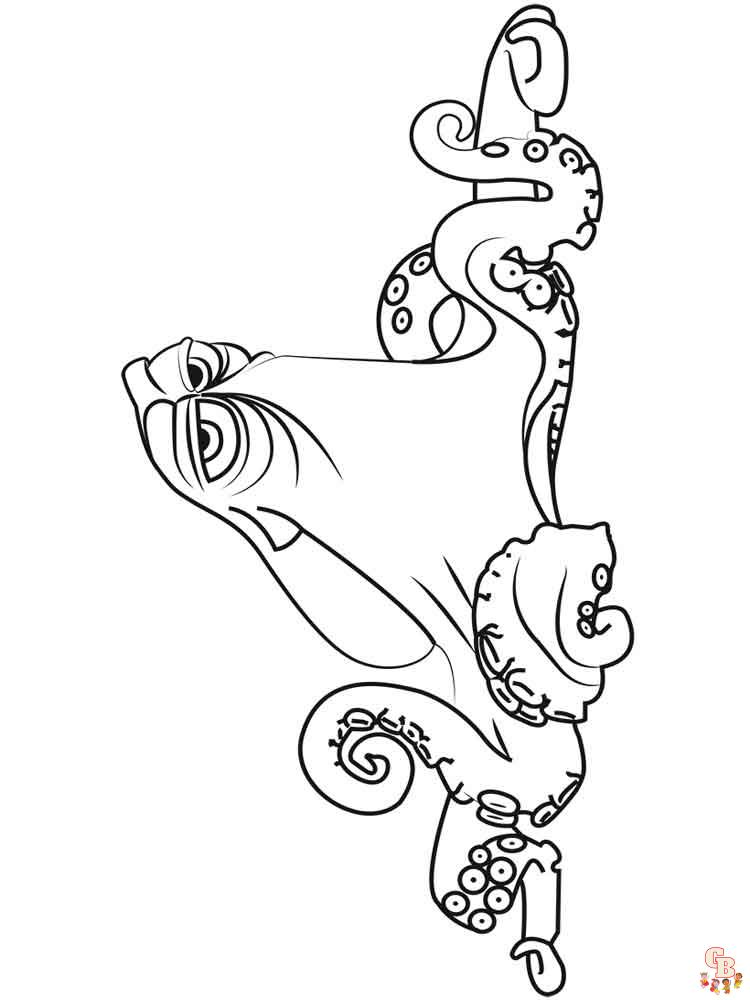 Octopus coloring pages to keep kids entertained 10