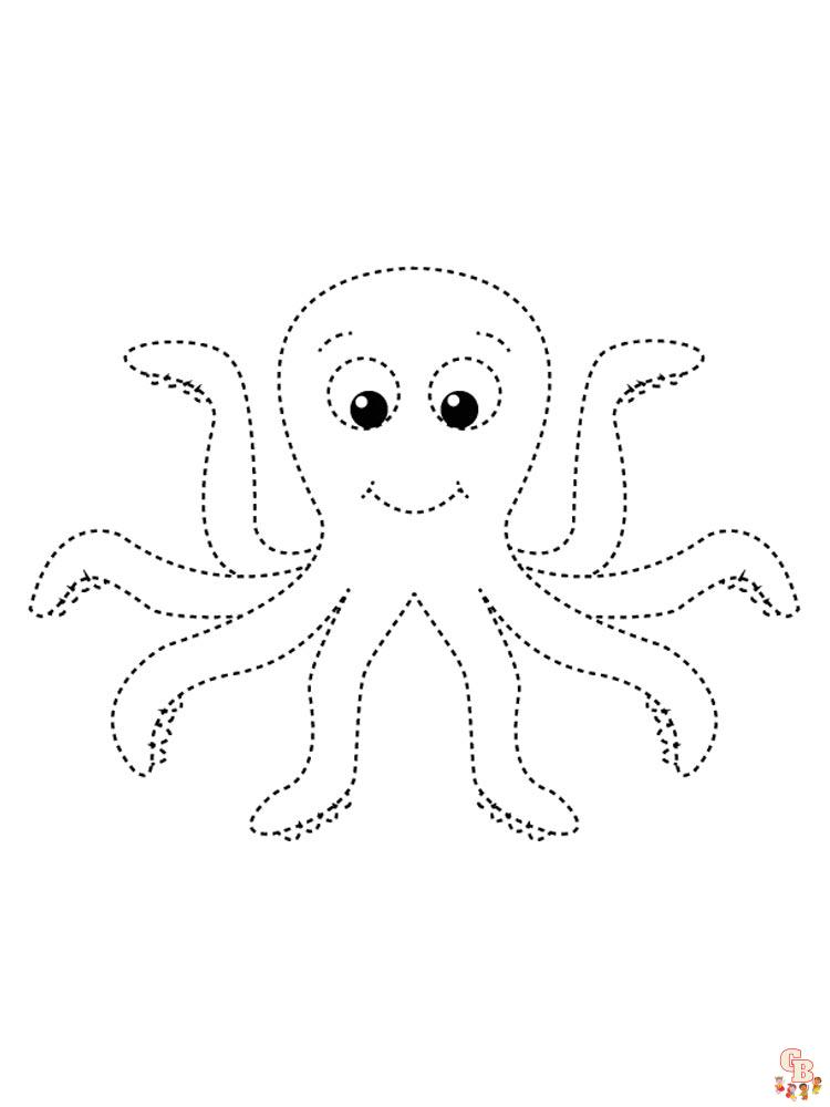 Octopus coloring pages to keep kids entertained 22