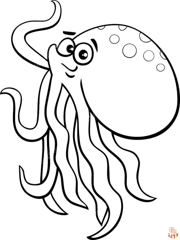 Octopus coloring pages to keep kids entertained 8