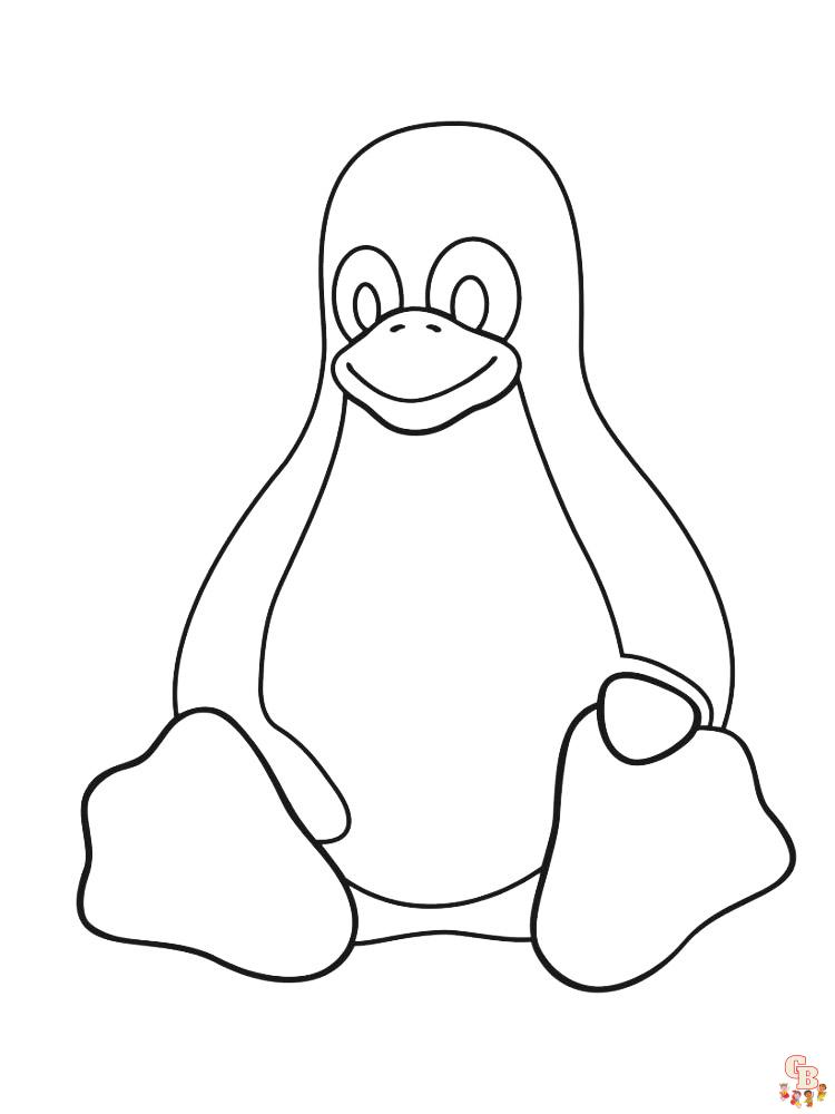 Penguin Coloring Pages