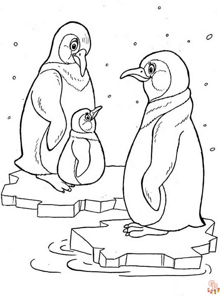 Penguin Coloring Pages printable