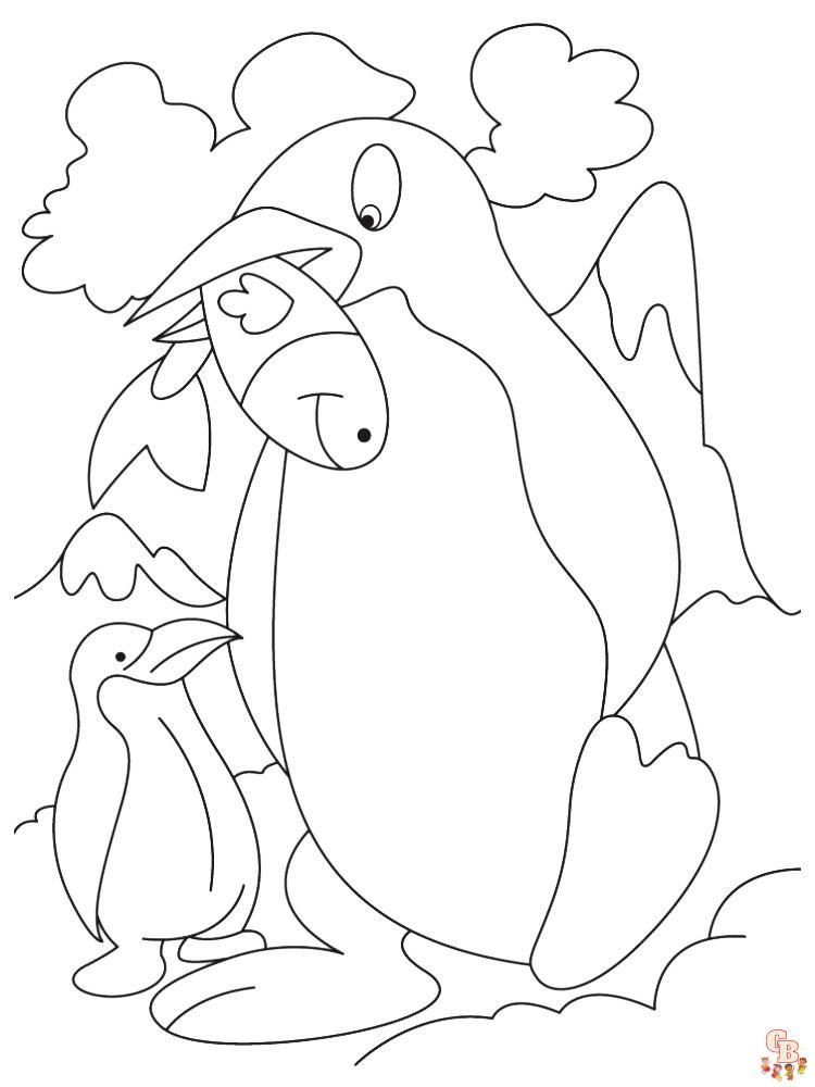 Penguin Coloring Pages