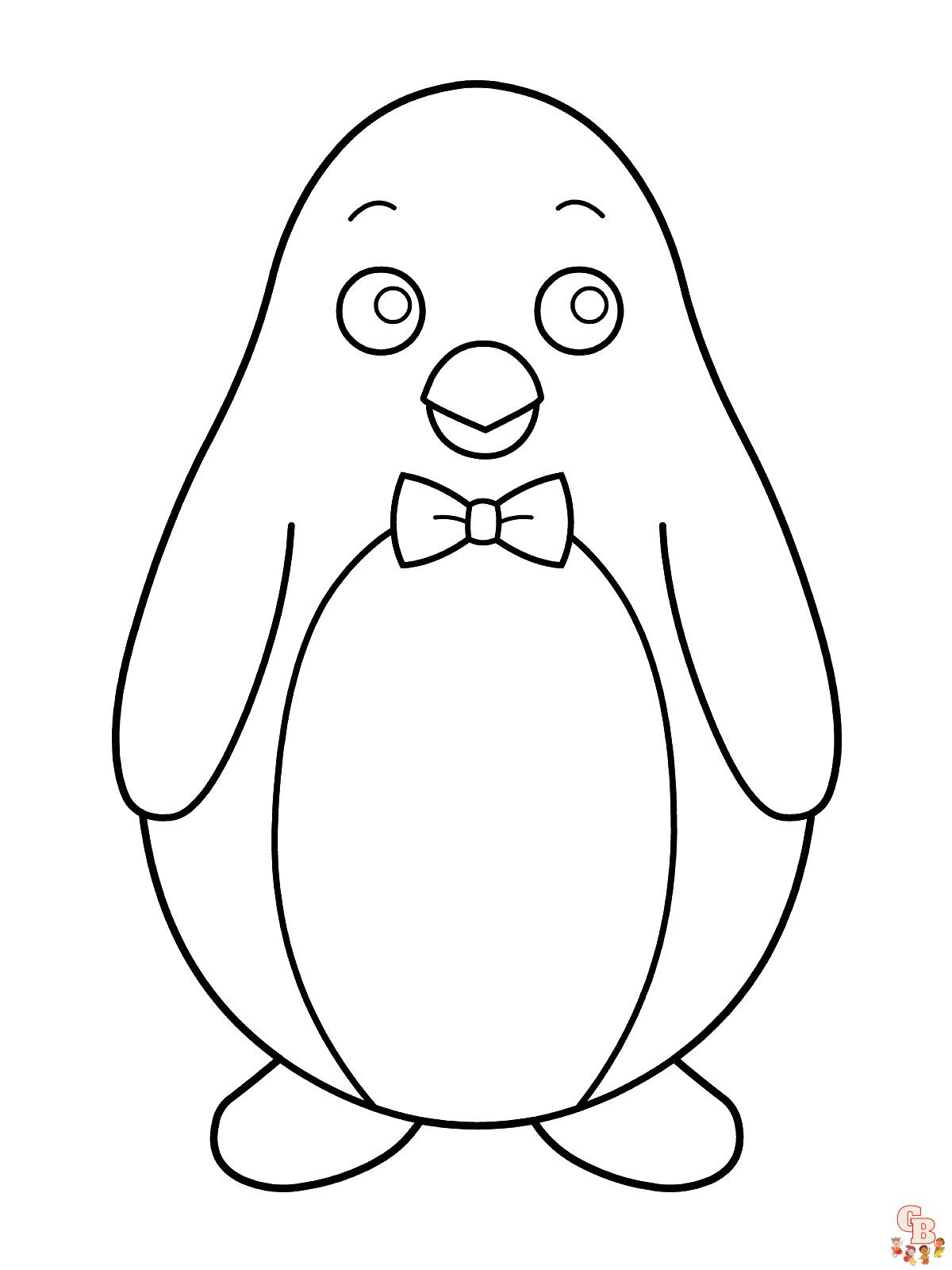 Penguin Coloring Pages free