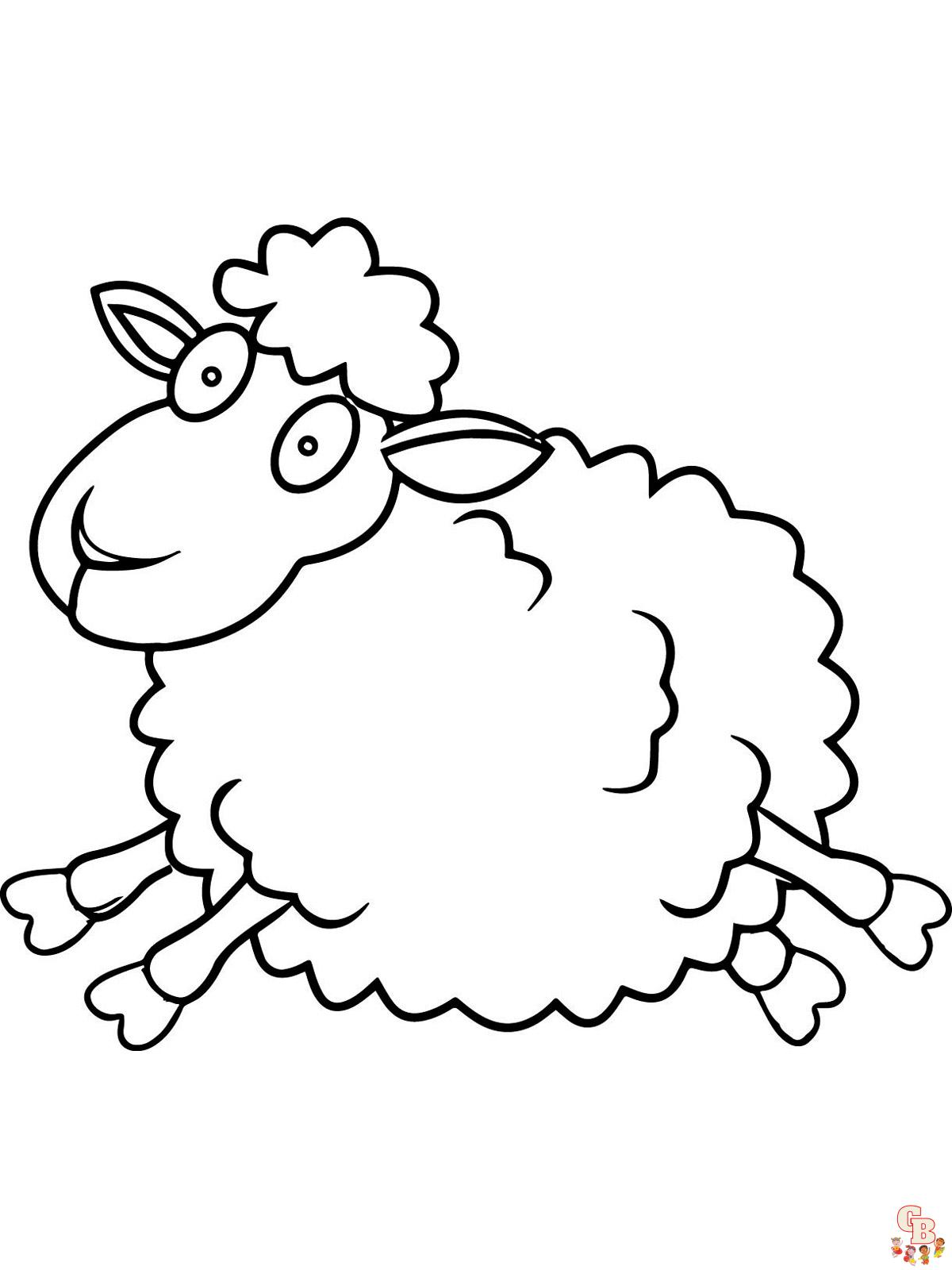 Sheep coloring pages printable