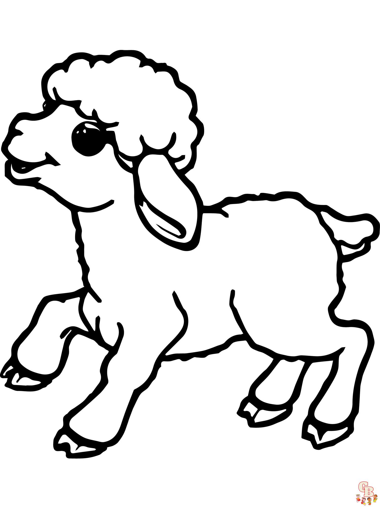 Sheep coloring pages printable