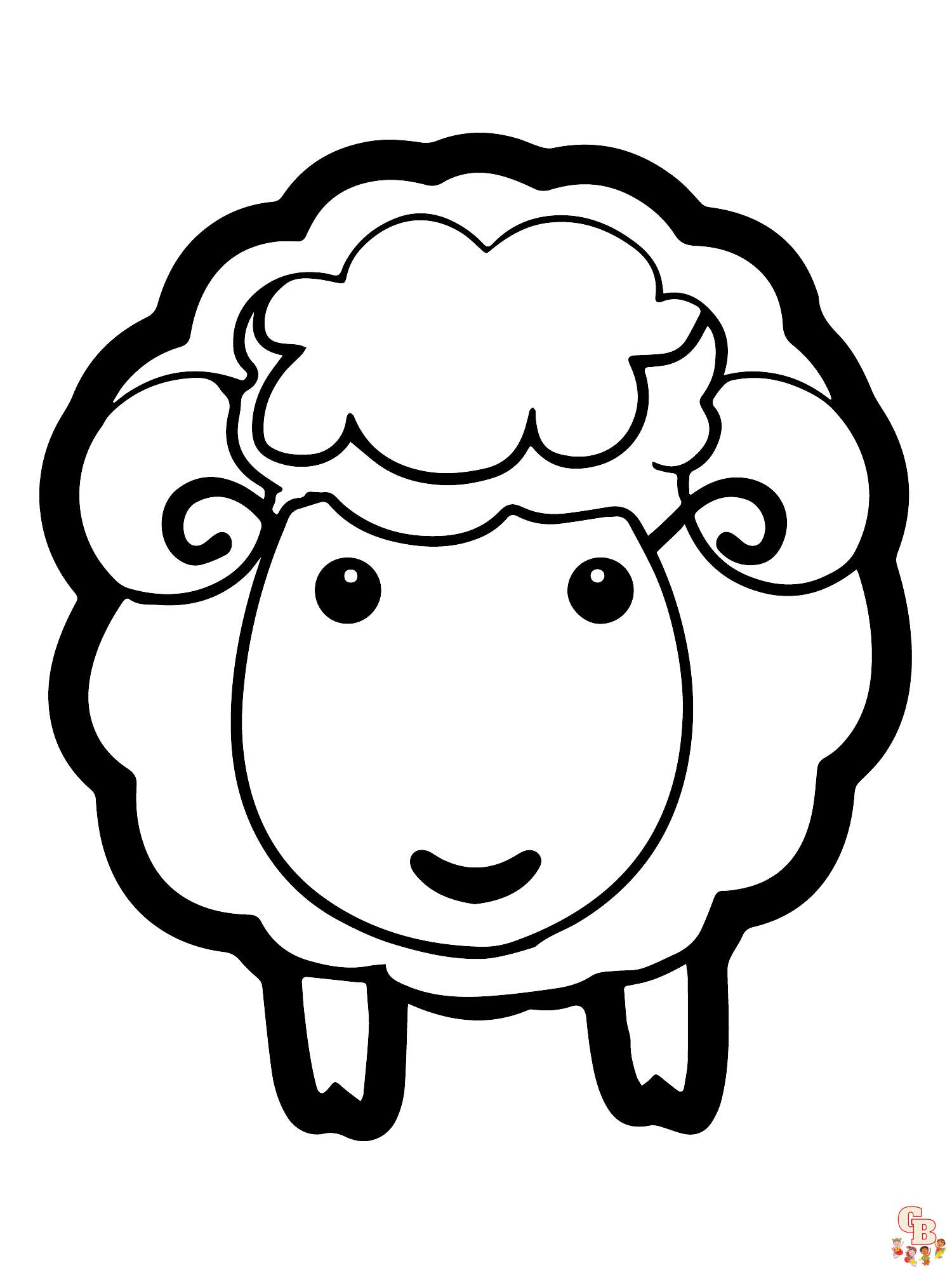 Sheep coloring pages