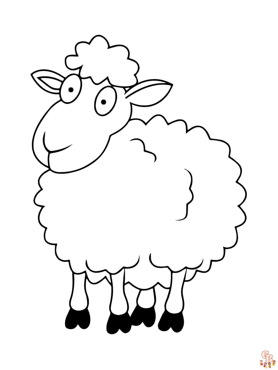 Sheep coloring pages