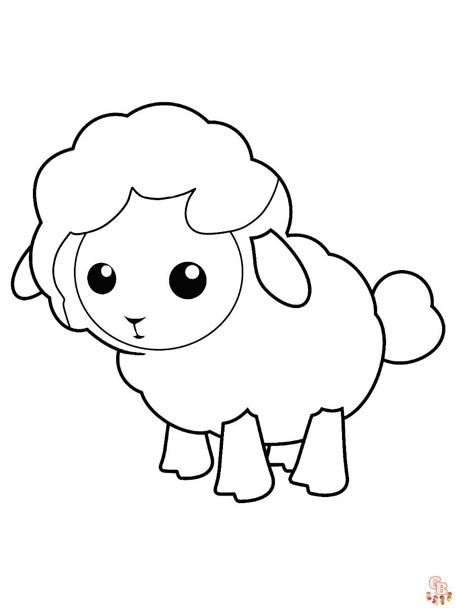 Sheep coloring pages free