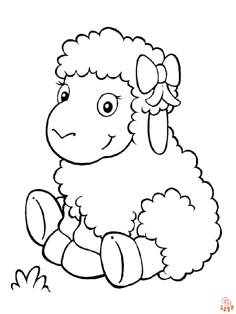 Sheep coloring pages free